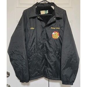 Wearguard‎ Jacket Size Large Black Diving Locker John Patch Bomber Coat